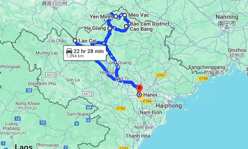 Ha Giang loop maps
